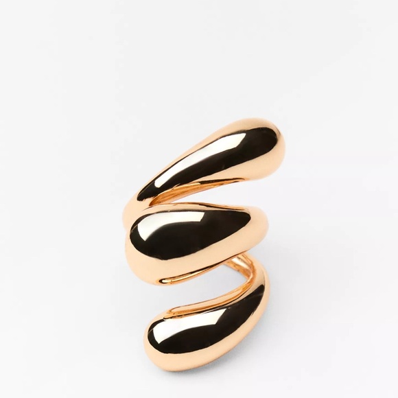 Zara Gold Sculptural Bracelet - Picture 6 of 6